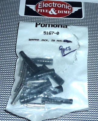 Pomona  5167-0 CONN BANANA JACK BLACK  "1 LOT 9PCS" - Image 1 of 2