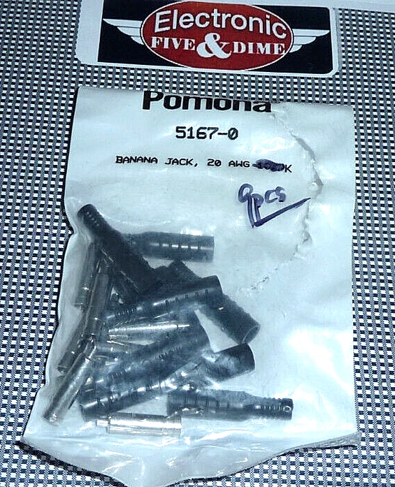 Pomona  5167-0 CONN BANANA JACK BLACK  "1 LOT 9PCS" - Image 1 of 2