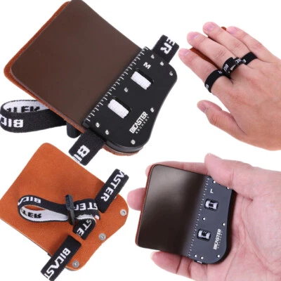Archery Barebow Finger Tab Guard Bow Protector Gear Cow Leather Right Left Hand - Image 1 of 4