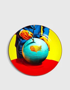 Seletti TOILETPAPER Globe Porcelain Plate 27cm - Picture 1 of 1