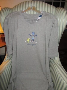 NWT!  LIFE IS GOOD MEN S/S VINTAGE CRUSHER TEE..BACKPACK JAKE & ROCKET".. (XXXL) - Picture 1 of 5