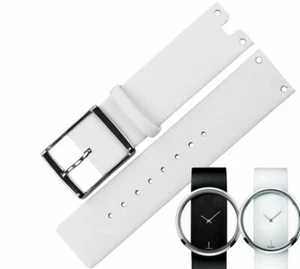 Replacement For Calvin Klein Glam CK K94231 22mm Leather Watch Band Strap White - Picture 1 of 14