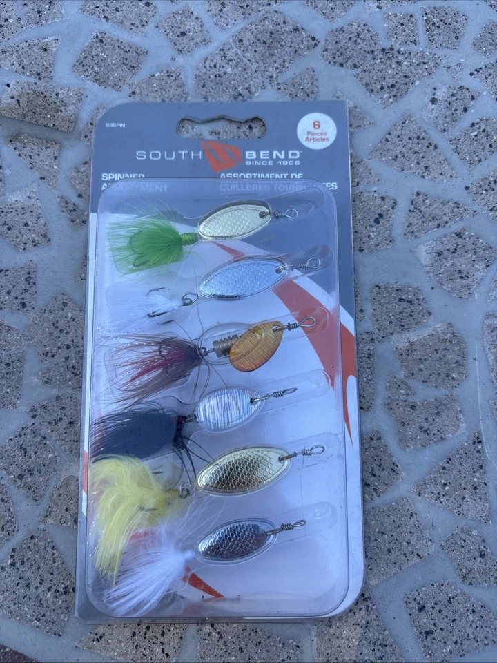 South Bend Spinner Assortment 6 Trout Crappie Bass Bluegill Lures - Image 1 of 3