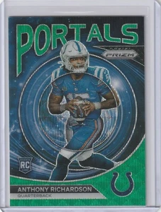 Panini Prizm 2023 - Portals Anthony Richardson #PO-5 Green Wave Prizm (RC) - Imagen 1 de 2