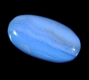 14.CT Natural Blue Lace Agate Oval Ccabochon Loose Gemstone 21x11x6 MM CD=311 - Picture 1 of 5