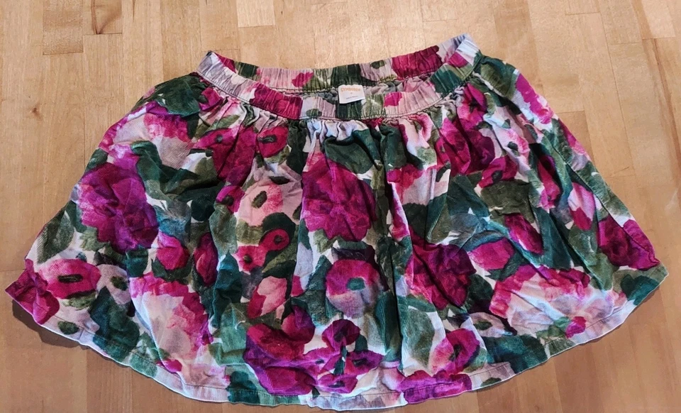 Falda Gymboree Niñas Talla 8 Cordorante Floral Rosa 100% Algodón Foto 1 de 4