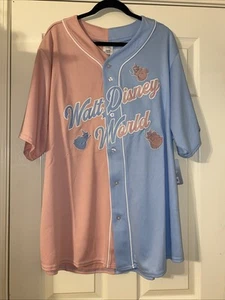 Disney World Make It Pink Make Blue Aurora Baseball Jersey Sleeping Beauty XXL - Picture 1 of 8