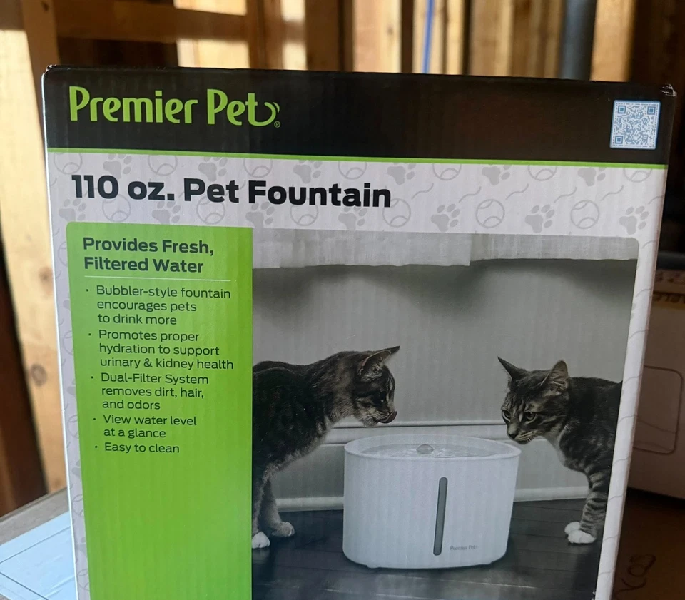 110 Oz. Pet Fountain Premier Pet For Dogs Cats  & Multi-pet Homes - Image 1 of 1