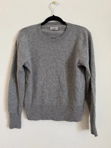J. Crew Kaschmir Strick Classic Fit Pullover meliert grau Größe S - Bild 1 von 5