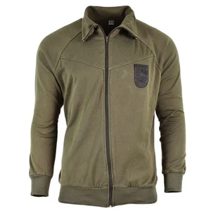 Original Österreichische Armee Trainingsjacke Vintage Oliv Mit Wappen - Bild 1 von 6