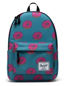 Herschel Supply Co X The Simpsons XL Backpack - NEW - Donut Homer Teal Pink - Picture 1 of 4