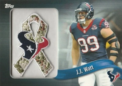 2013 Topps Ribbons Camo Team Logo #PR-JJW J.J. Watt - Image 1 of 2