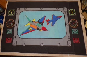 VINTAGE SELTEN 1985 M.A.S.K KISSENBEZUG MASKE CARTOON F15 JET FLUGZEUG - Bild 1 von 2