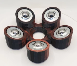 Taza giratoria de bolas de boliche - Velvet Eclipse (negro y cobre) - Imagen 1 de 8