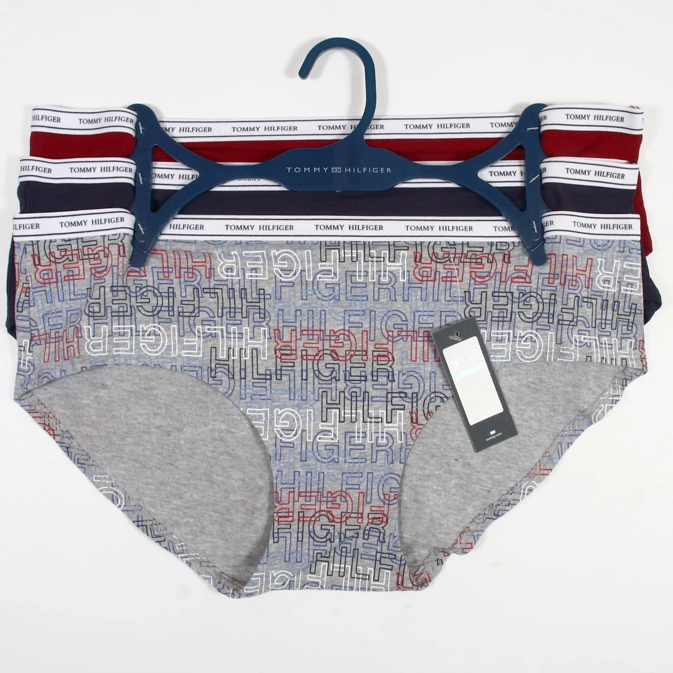 Tommy Hilfiger Mujer Paquete de 3 Mezcla de Algodón Logo Hipster Talla L Foto 1 de 1