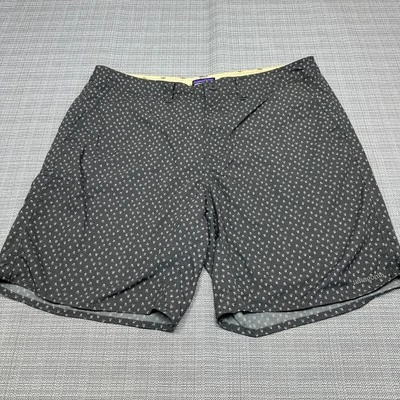 Shorts Patagonia Masculino 40 Cinza Branco Cordão Nylon 9" Costura Interna Caminhada Casual 68 - Imagem 1 de 4