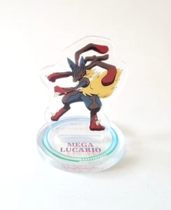 Pokemon Japan Mega Lucario 1.5" Mini Acrylic Stand Figure Gacha Gashapon Bandai - Picture 1 of 1
