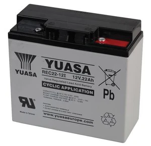 YUASA 12V 22Ah AGM LEAD BATTEY For UPS, Jump Starter, etc NP17-12; NP18-12 VRLA - Picture 1 of 2