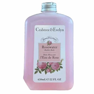 Crabtree & Evelyn Rosewater Bubble Bath Bain Moussant 22 fl NEW! - Picture 1 of 2