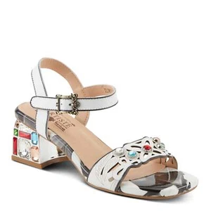 LARTISTE ILUMINADA-WM Sandals White Multi New - Picture 1 of 7