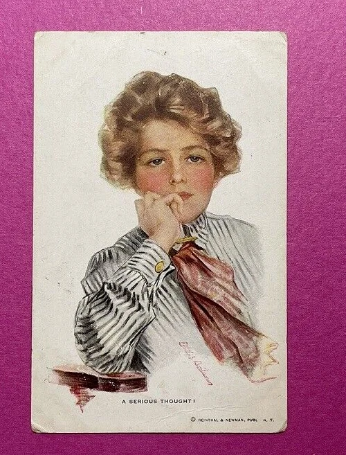 Postal de Bulgaria 1914 Primera Guerra Mundial, postal de Harrison Fisher, usada Foto 1 de 2