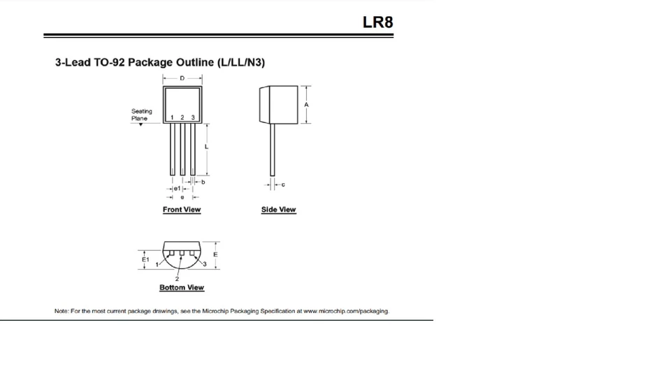 NEW LR8N3-G LR8N3 Mouser 689-LR8N3-G 450V Microchip Voltage Regulator - Image 1 of 1