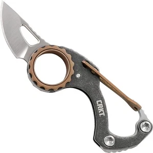 CRKT Compano 9082 EDC Pocket Knife Compact Carabiner Pocket Knife,bronze accents - Picture 1 of 8