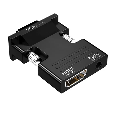 VGA zu HDMI Adapter mit Audio VGA auf HDMI für PC, Monitor, Laptop, Computer - Bild 1 von 4