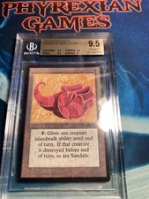MTG SANDALS OF ABDALLAH (BGS 9.5) Arabian Nights Reserved List gem mint magic