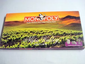 Monopoly Napa Valley Edition Game Complete 1997 Parker Brothers - Picture 1 of 5