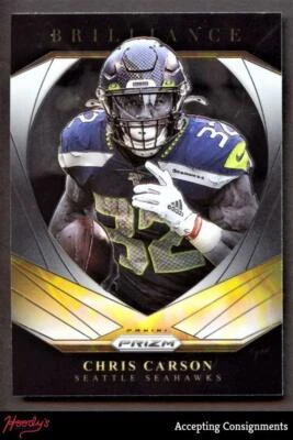 2020 Panini Prizm Brilliance #15 Chris Carson SEAHAWKS - Image 1 of 2