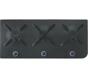 NEW HOOVER Ghisa HF9 90cm Wide Three Burner Gas-on-glass Gas Hob Black - COLLECT - Picture 1 of 1