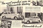 1937 Classic Car AD great 2 page ad for '37 OLDSMOBILE Sixes and Eights 113018