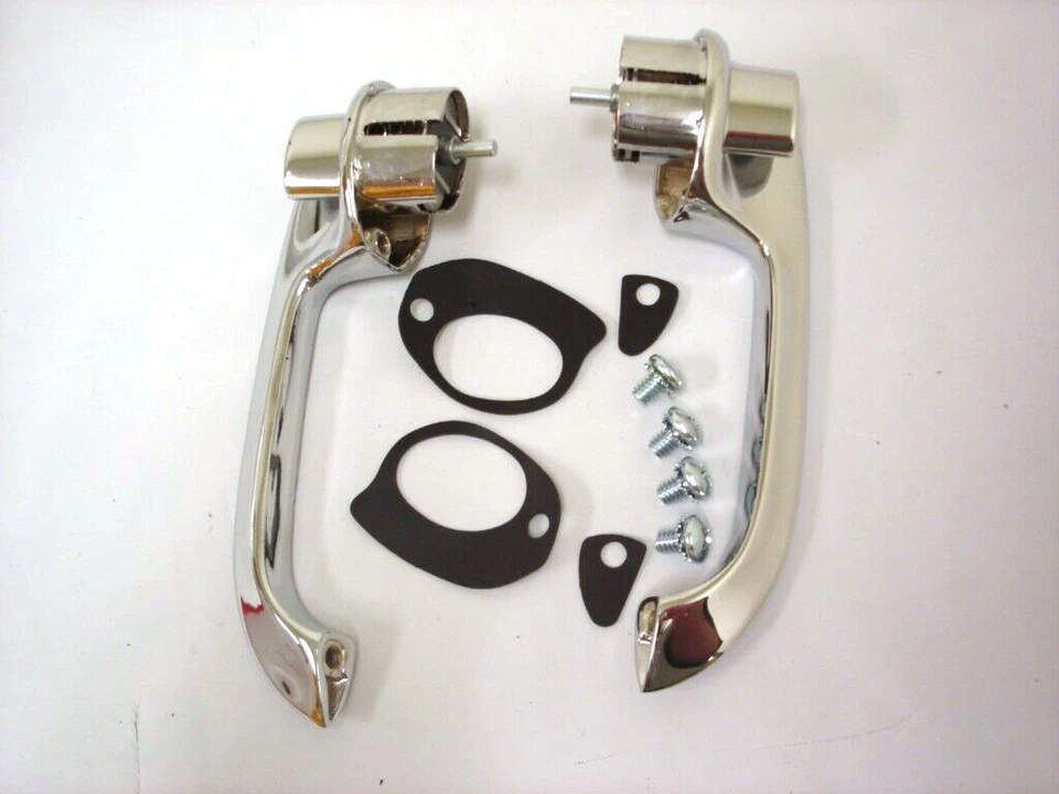 1955 1956 57 Chevy Bel Air 210 4 Door Outside Exterior Door Handles Short Shaft - Image 1 of 1
