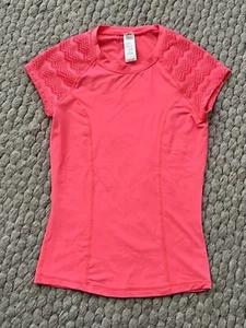Ladies Billabong Fluro Watermelon Coloured Rash Vest Size 8 - Picture 1 of 2