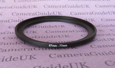 67mm to 77mm Male-Female Stepping Step Up Filter Ring Adapter  - Image 1 of 3