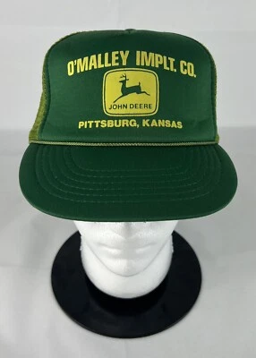 De colección O’Malley Imply Co Pittsburgh Kansas John Deere Sombrero Snapback Gorra de Malla Verde Foto 1 de 4