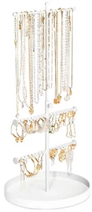 Jewellery Stand Organiser, 3-Tier Adjustable Height Metal Tree Display - Picture 1 of 5