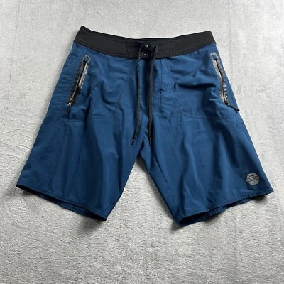 Bañador Pelagic para Hombres 32 Negro Azul Hydro Lite Pro Offshore Gear Board Shorts Foto 1 de 4