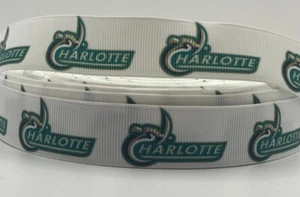 Charlotte Ribbon - 7/8" Grosgrain Ribbon - College Ribbon - U of Charlotte - Picture 1 of 1