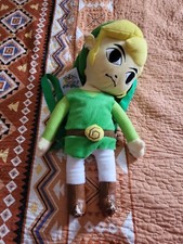 Nintendo Toon Link Spirit Tracks 19” Backpack Legend of Zelda Plush Bag