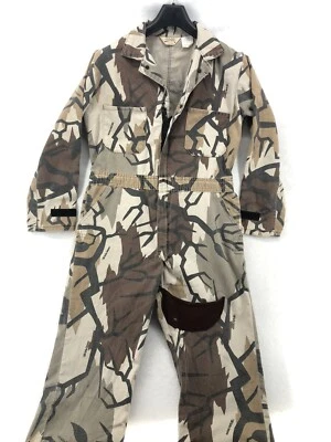 Vtg Cabelas 1988 BarDan Enterprises Camo Hunting Coveralls Mens Size M USA Made - Image 1 of 4