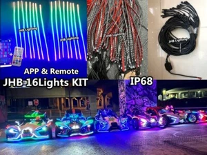JHB 16x 4FT 48"LED IP68 Waterproof SSL Front Grill Vented Hood Strips Lights Kit - Bild 1 von 19
