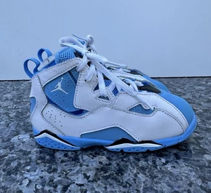 Nike TD Größe US 10C Air Jordan True Flight weiß/blau 343797-140 - Bild 1 von 12