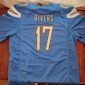 Vintage Philip Rivers San Diego LA Chargers NFL Football Screenprint Jersey XXL - Picture 1 of 5
