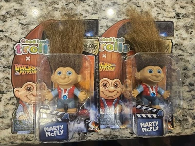 (2) Good Luck Trolls - Marty McFly from Back to the Future Movie Icons - NUEVO Foto 1 de 4