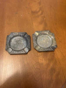 Juego De 2 Ceniceros De Colección Farber Brothers Latón NY No. 101 - Imagen 1 de 5