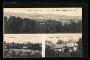 Breitenberg, Totalansicht mit Gasthof zur Post, Ansichtskarte  - Picture 1 of 2