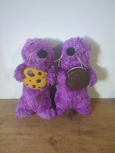 Pip Pop Felpa Frijol 8" Sosteniendo Oreo y Galleta Oso en la Gran Casa Azul Star Bean - Imagen 1 de 7