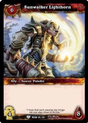 Sunwalker Lighthorn - Reign of Fire - World of Warcraft TCG - Bild 1 von 4